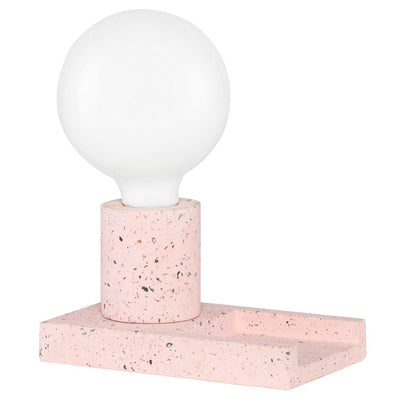 Nuevo Gloria, lampe de table, en terrazzo, bubble gum