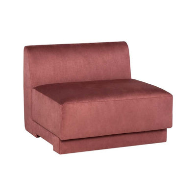 Nuevo Seraphina, sofa modulaire personnalisable, en tissu, chianti microsuede, fauteuil