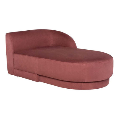 Nuevo Seraphina, sofa modulaire personnalisable, en tissu, chianti microsuede, méridienne droite