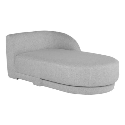 Nuevo Seraphina, sofa modulaire personnalisable, en tissu, gris lin, méridienne droite