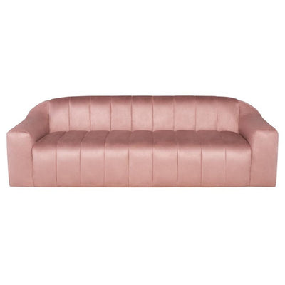 Nuevo Coraline, sofa cannelé, en tissu suede ou lin, pétale microsuede