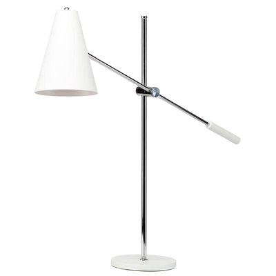 Nuevo Tivat, lampe de table, en métal, blanc