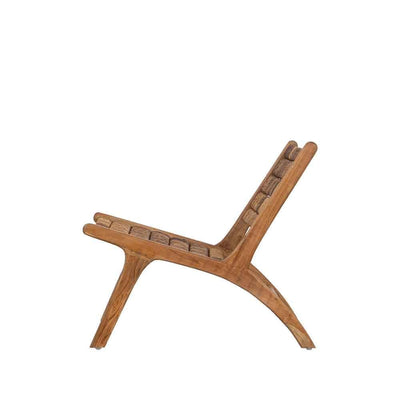 Sélection Nüspace Caterpillar, fauteuil, en bois de teck