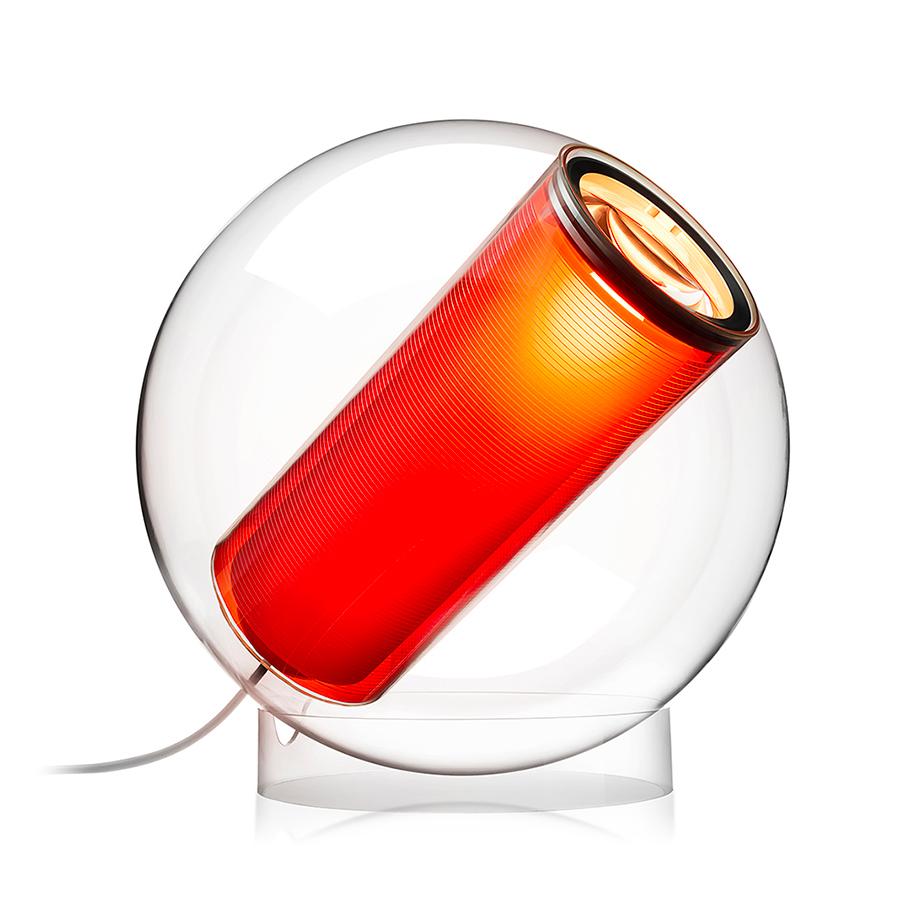 Pablo Designs Bel Occhio, lampe de table ronde, en acrylique, orange