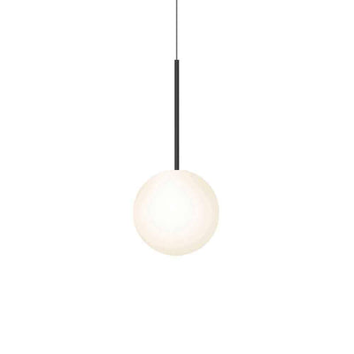 Pablo Designs Bola Sphere, lampe suspendue, en verre et aluminium, 10ʼʼ, noir mat