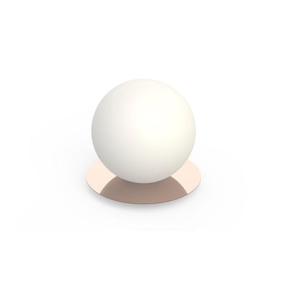 Pablo Designs Bola Sphere, lampe de table disponible en 3 tailles et 5 couleurs, en verre et aluminium, 10ʼʼ, or rose 