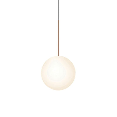 Pablo Designs Bola Sphere, lampe suspendue, en verre et aluminium, 12ʼʼ, or rose 