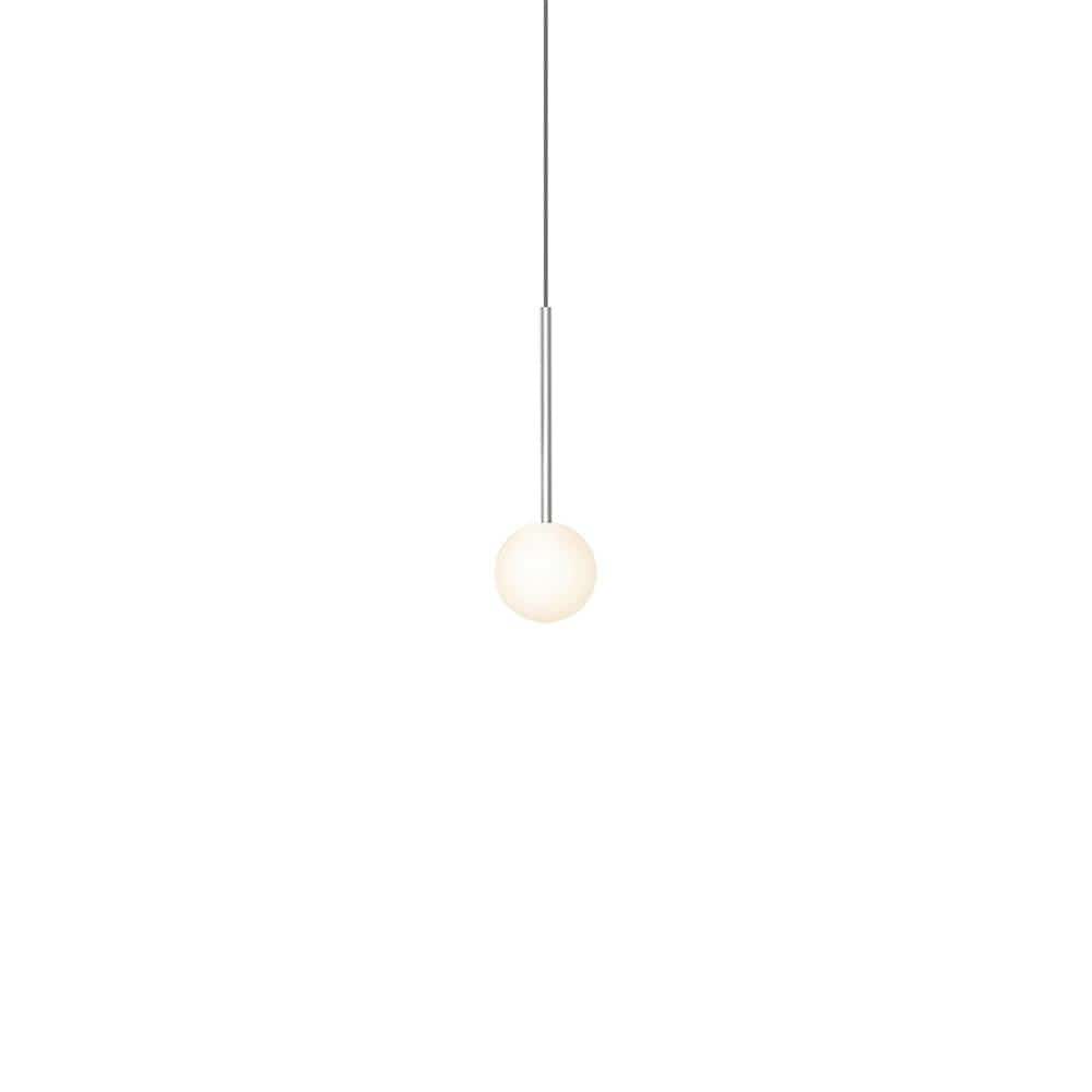 Pablo Designs Bola Sphere, lampe suspendue, en verre et aluminium, 4ʼʼ, chrome