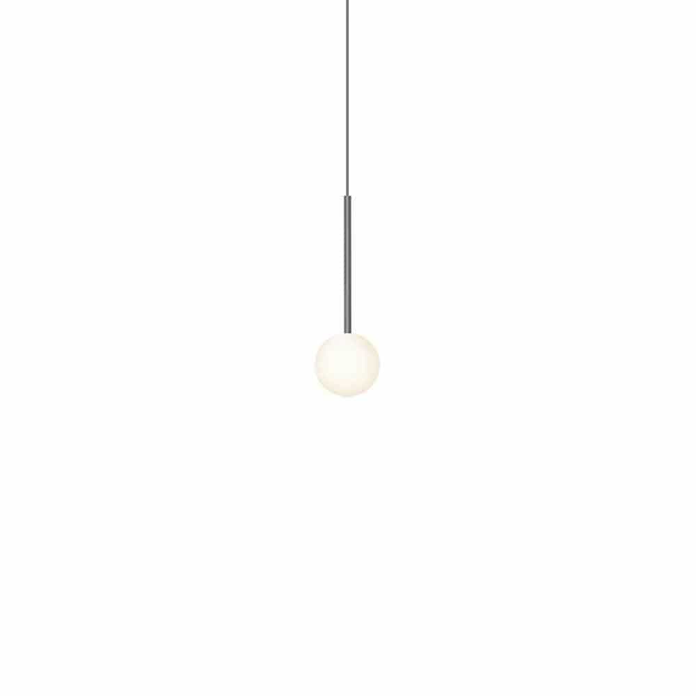 Pablo Designs Bola Sphere, lampe suspendue, en verre et aluminium, 4ʼʼ, métal