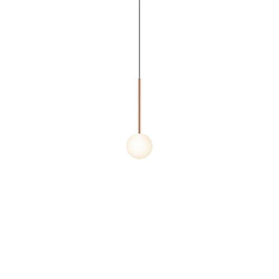Pablo Designs Bola Sphere, lampe suspendue, en verre et aluminium, 4ʼʼ, or rose 