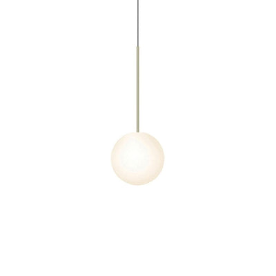 Pablo Designs Bola Sphere, lampe suspendue, en verre et aluminium, 8ʼʼ, laiton 