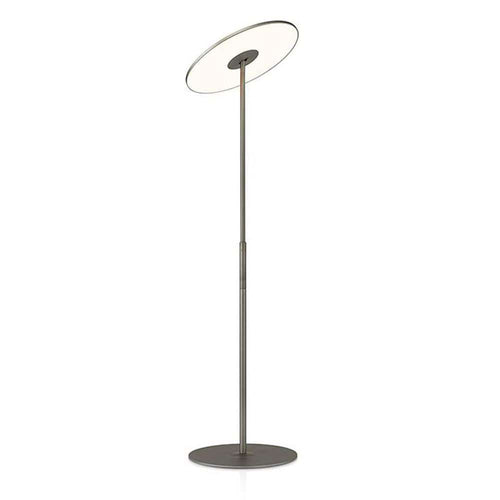 Pablo Designs Circa, lampe sur pied LED avec abat-jour orientable, en aluminium et plastique, graphite