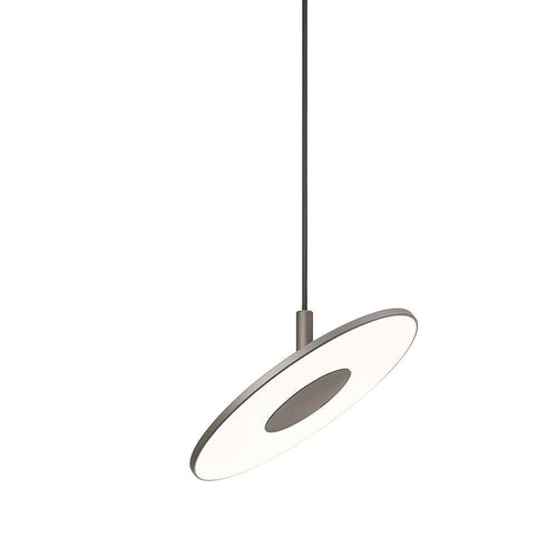 Pablo Designs Circa, lampe suspendue LED avec abat-jour orientable, en aluminium et plastique, graphite