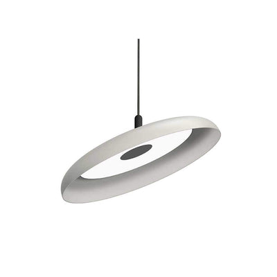 Pablo Designs Nivel, lampe suspendue LED ronde, en acier ou aluminium, blanc mat, 22ʼʼ, noir