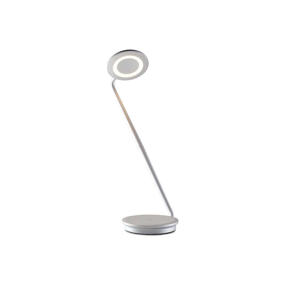 Pablo Designs Pixo Plus, lampe de travail LED flexible, en acier et aluminium, argent