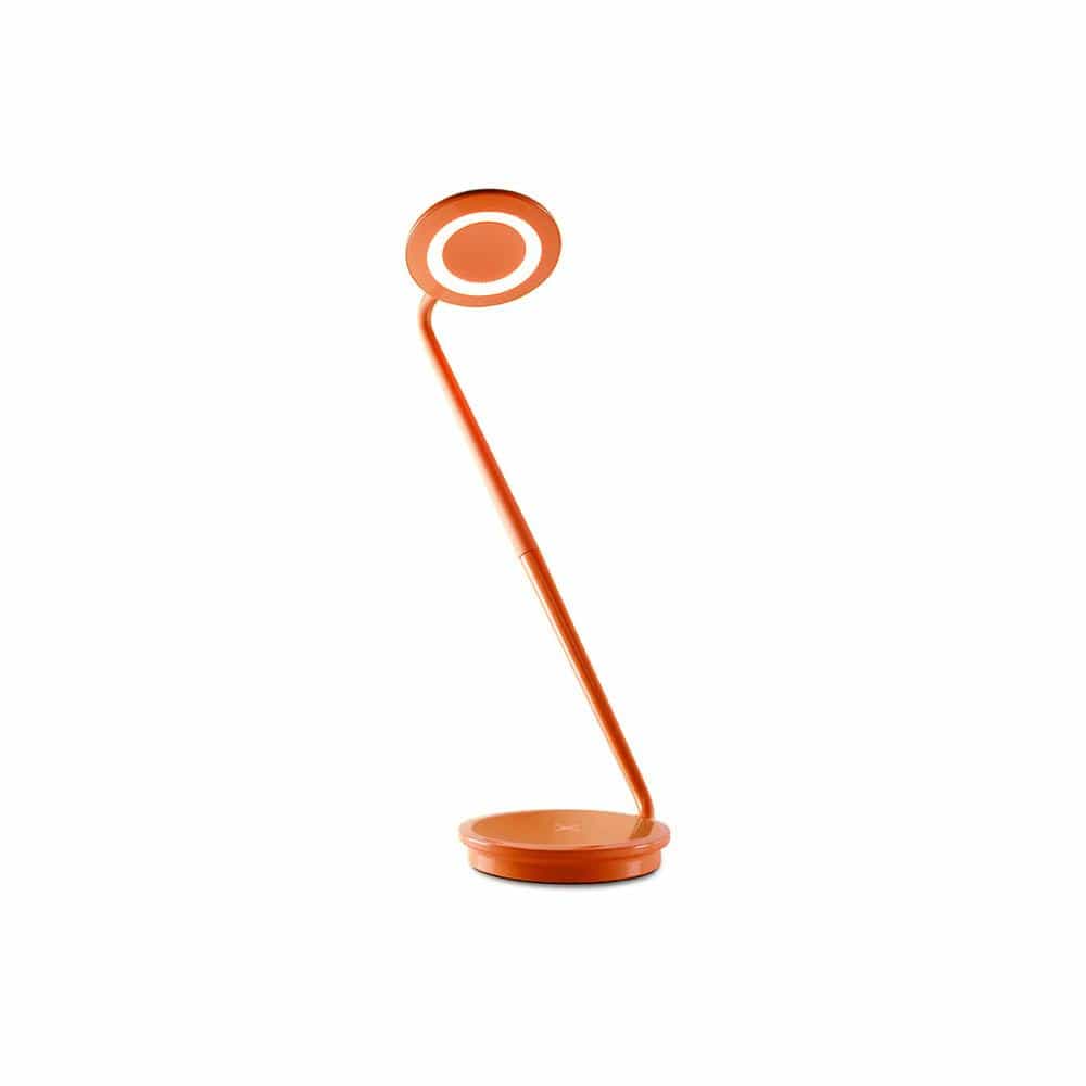 Pablo Designs Pixo Plus, lampe de travail LED flexible, en acier et aluminium, orange