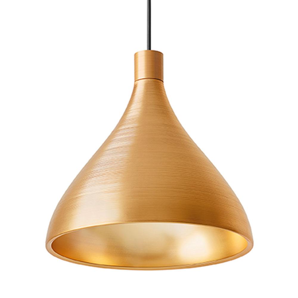 Pablo Designs Swell Medium, lampe suspendue, en aluminium, laiton