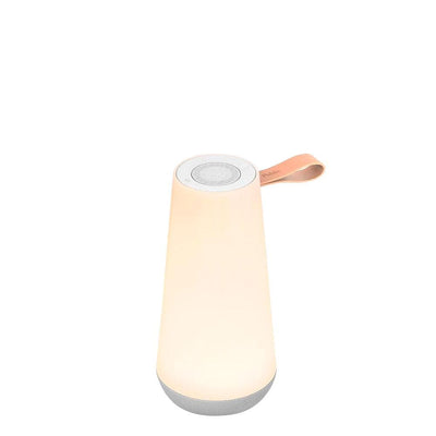 Pablo Designs UMA Mini, lampe de table avec speaker, en polycarbonate et cuir