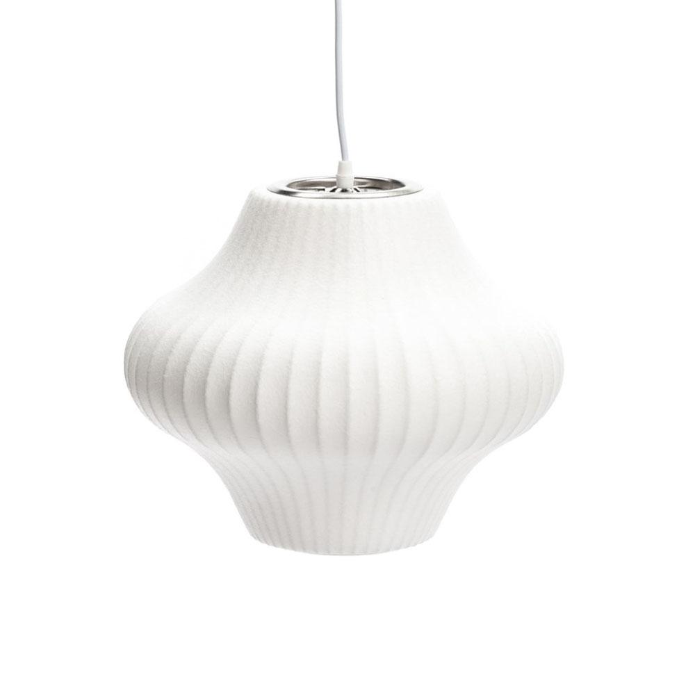 Reproduction Bubble F, lampe suspendue, en résine et en acier inoxydable