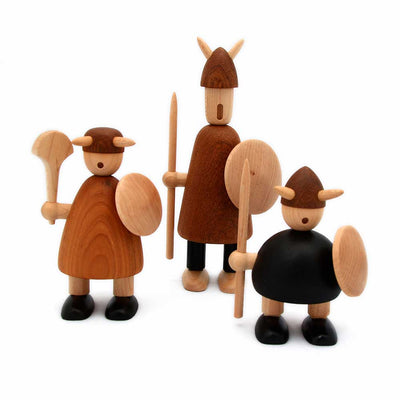 Voici trois Vikings comme objets de décoration pour n'importe quelle pièce de votre maison ou pour un cadeau spécial. Ils vous rappelleront le guerrier qui est en vous.