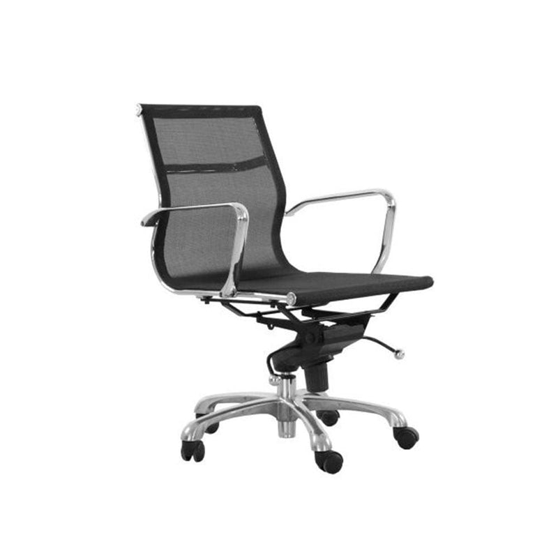 Reproduction Group Management Mesh, chaise de bureau, en PVC et aluminium, noir