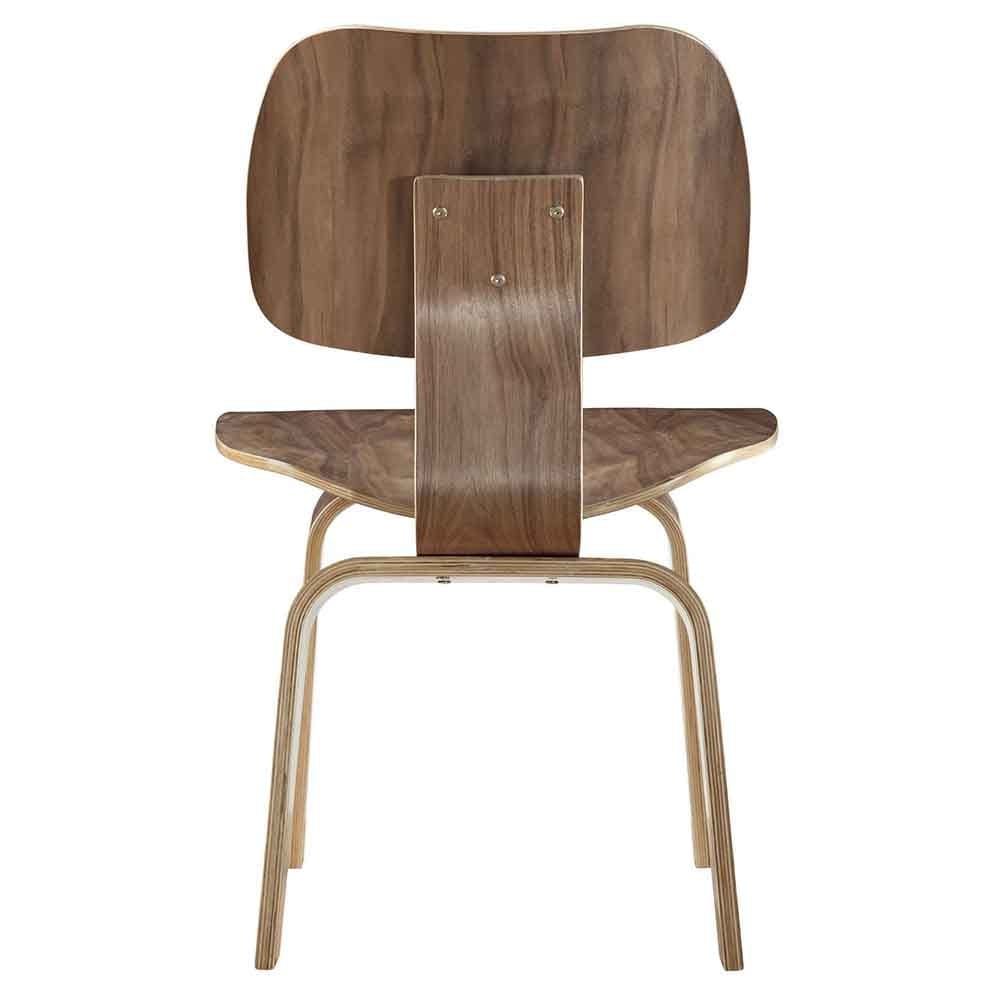 Reproduction Plywood DCW, chaise de salle à manger, en placage de bois, noyer