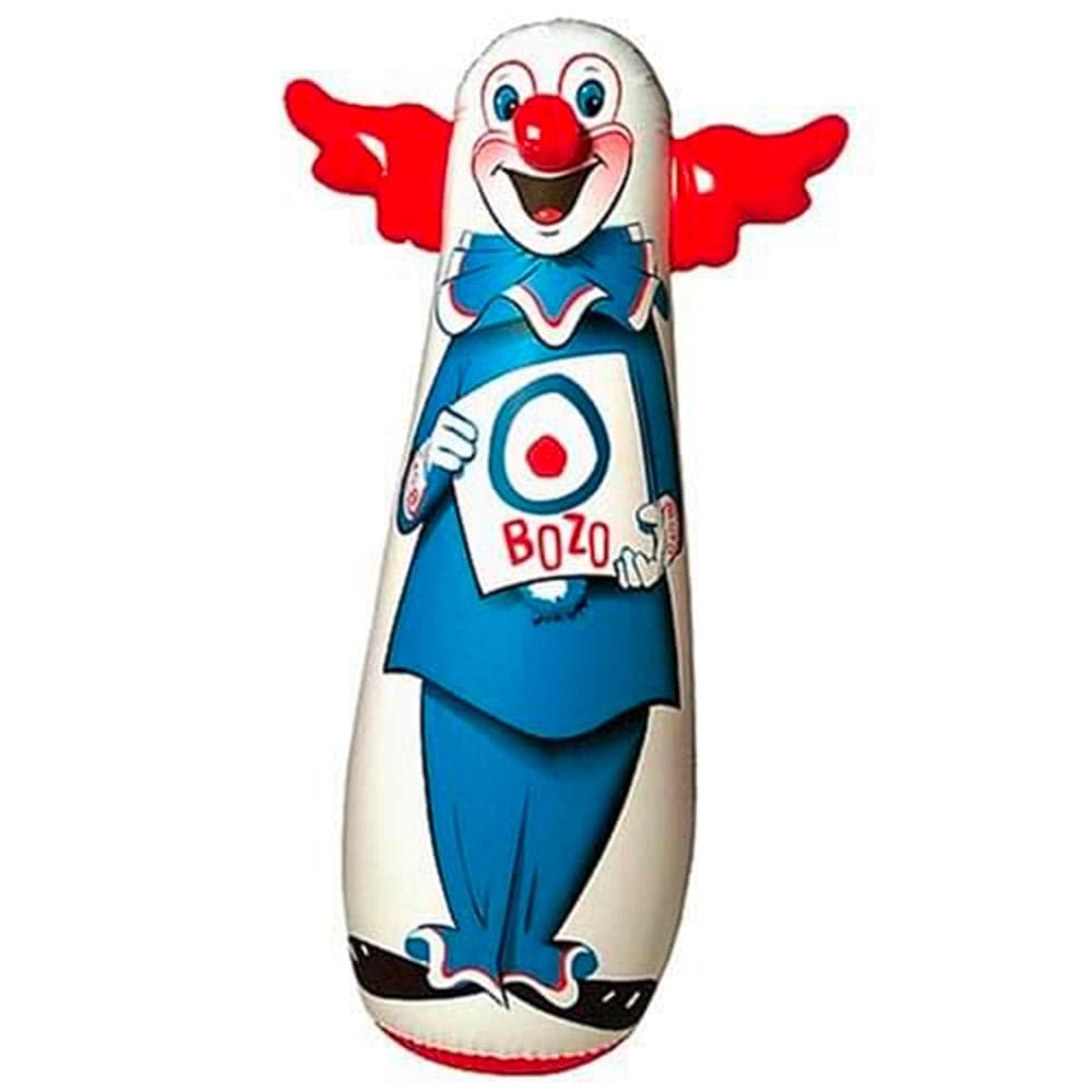Ce sac gonflable en forme de Bozo le clown vous ramènera sûrement en enfance ou comblera l'envie pressante de jouer de votre enfant. Sa base de lestage lui permet de toujours rester debout.