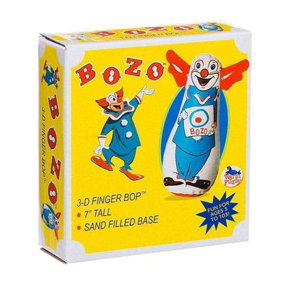 Le fidèle ami/ennemi gonflable de vos petits, Bozo le Clown, est maintenant disponible pour vous en format de poche