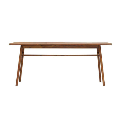 Nüspace Remix : Table à dîner en bois d'acacia, moderne et rétro. Lignes épurées, forme délicate, accueillant jusqu'à 6 convives pour des moments chaleureux.