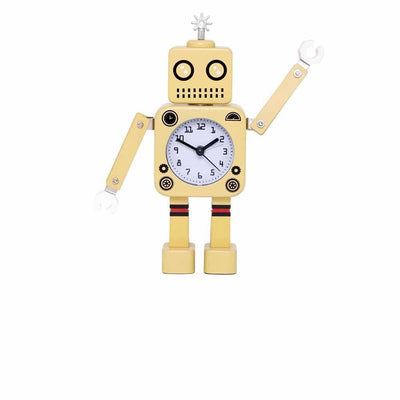 Torre & Tague Robot, réveil pour enfants, en métal, jaune