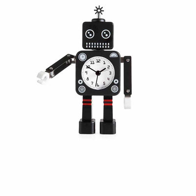 Torre & Tague Robot, réveil pour enfants, en métal, noir