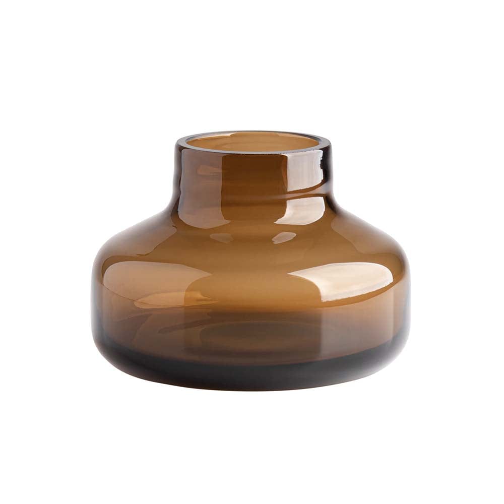 Sélection Nüspace Beau Mini, vase, en verre, brun, petit