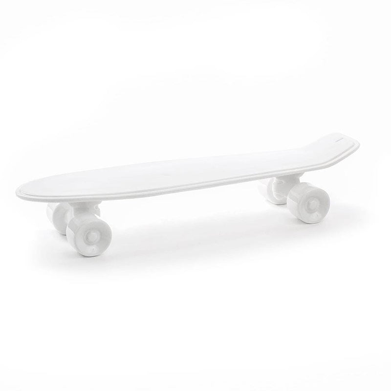 Seletti My Skateboard, accessoire de table ou objet de décoration en forme de skateboard, en porcelaine, blanc