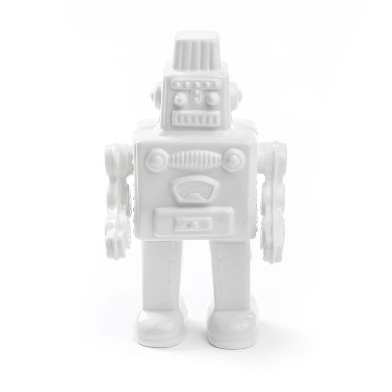 Seletti My Robot, objet de décoration, en porcelaine, blanc