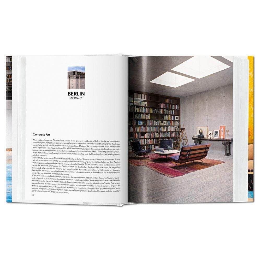 Taschen 100 Interiors Around The World. Ce catalogue voyage à travers six continents pour vous faire visiter les plus belles demeures, de Biarritz au Brésil.