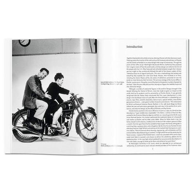 "Eames" de Taschen : Rétrospective complète du duo visionnaire Charles et Ray Eames. Explorez leur impact révolutionnaire à travers le mobilier, l'architecture et le cinéma, redéfinissant la modernité.