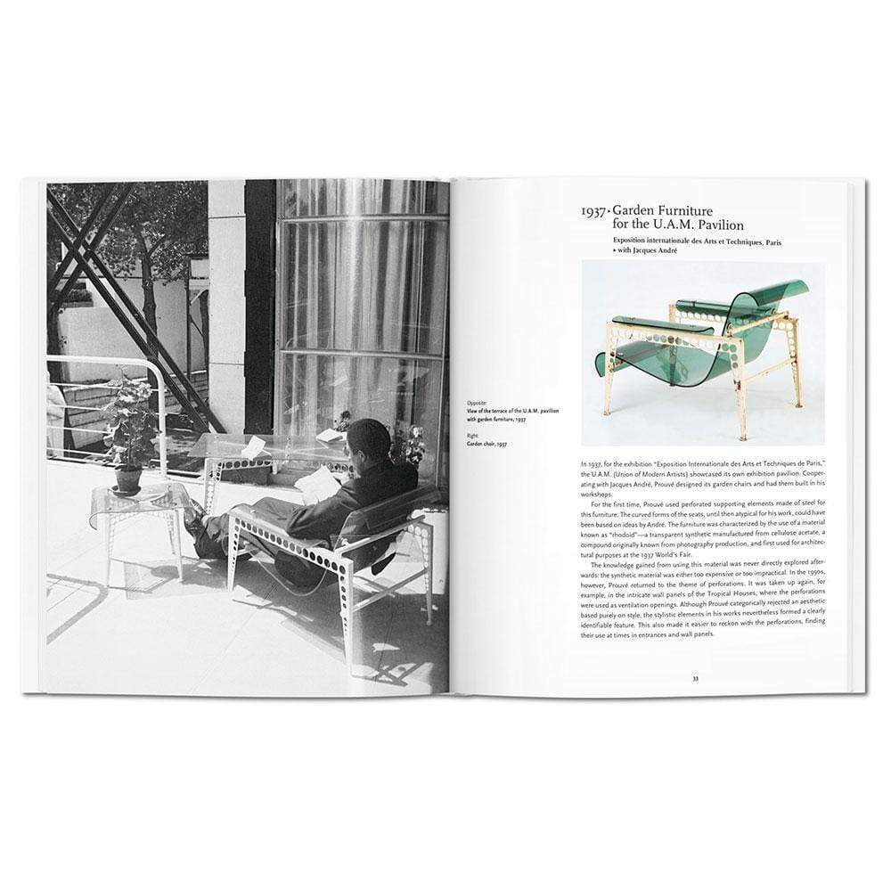 Découvrez l'ingéniosité de Jean Prouvé à travers cet ouvrage honorifique de Taschen. Son approche novatrice, mêlant matériaux abordables et élégance esthétique, continue d'influencer l'architecture et le design.