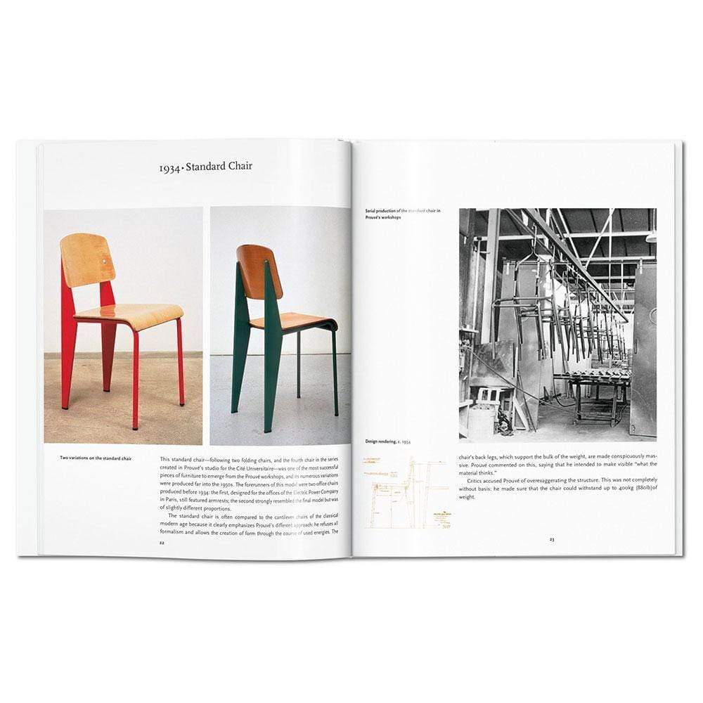 Explorez l'héritage visionnaire de Jean Prouvé dans cet ouvrage de Taschen. Plongez dans l'univers créatif de l'architecte et designer qui a redéfini l'architecture avec élégance et ingéniosité.