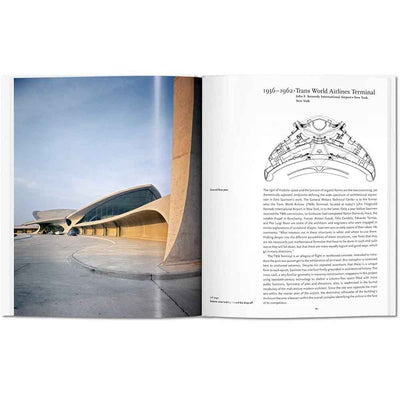 Taschen Saarinen, livre d’art. Des omniprésentes chaises et tables Tulip de Knoll au terminal TWA de l'aéroport JFK à New York, Eero Saarinen a été l'un des plus grands créateurs d'espace du XXe siècle