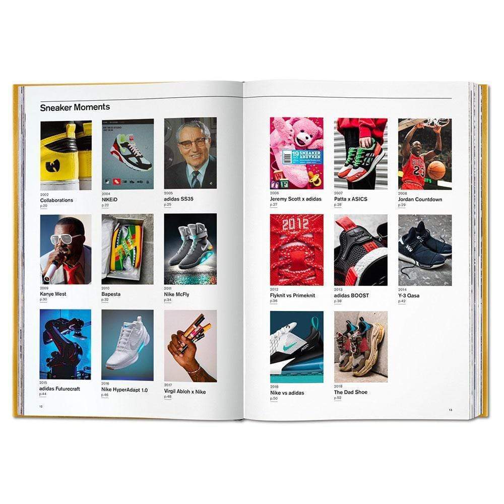 The ultimate sneaker book par Taschen. cette anthologie monstrueuse combine le meilleur du magazine et le contenu créé exclusivement pour Taschen en une célébration épique des sneakers.