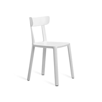 TOOU Cadrea, chaise à dîner pour usage intérieur et extérieur, en polypropylène, blanc