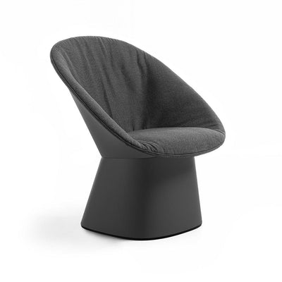 Sensu par TOOU Design, chaise lounge d'intérieur et d'extérieur, anthracite
