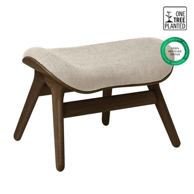 Umage A Conversation Piece, ottoman pour accompagner le fauteuil, en bois et polyester,  sable blanc, chêne foncé