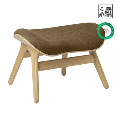 Umage A Conversation Piece, ottoman pour accompagner le fauteuil, en bois et polyester,  sucre brun, chêne