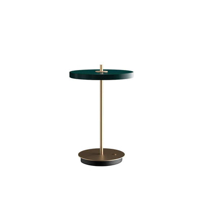 Umage Astertia Move, lampe de table sans fil, en acier, vert forêt