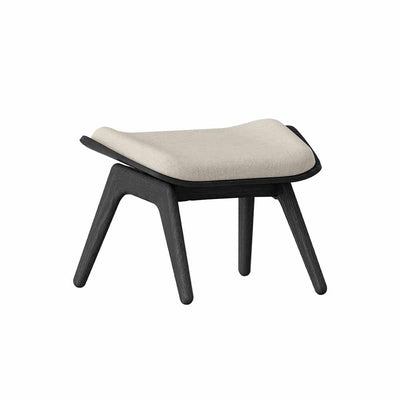 Umage The reader, ottoman pour accompagner le fauteuil, en bois et polyester,  sable blanc, chêne noir