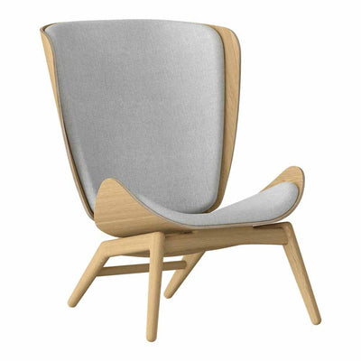 Umage The reader, fauteuil avec dossier haut, en bois et polyester,  sterling, chêne